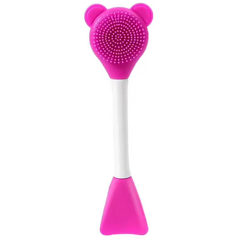 براش مخصوص ماسک و ماساژ سیلیکونی دوطرفه پرزدار