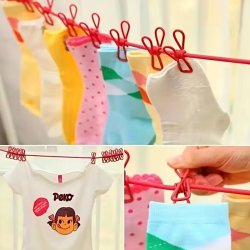 طناب آویز رخت کشی مدل گیره دار