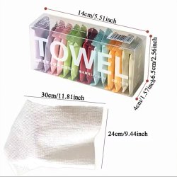 دستمال جادویی فشرده سفری مدل Towel بسته 14 عددی